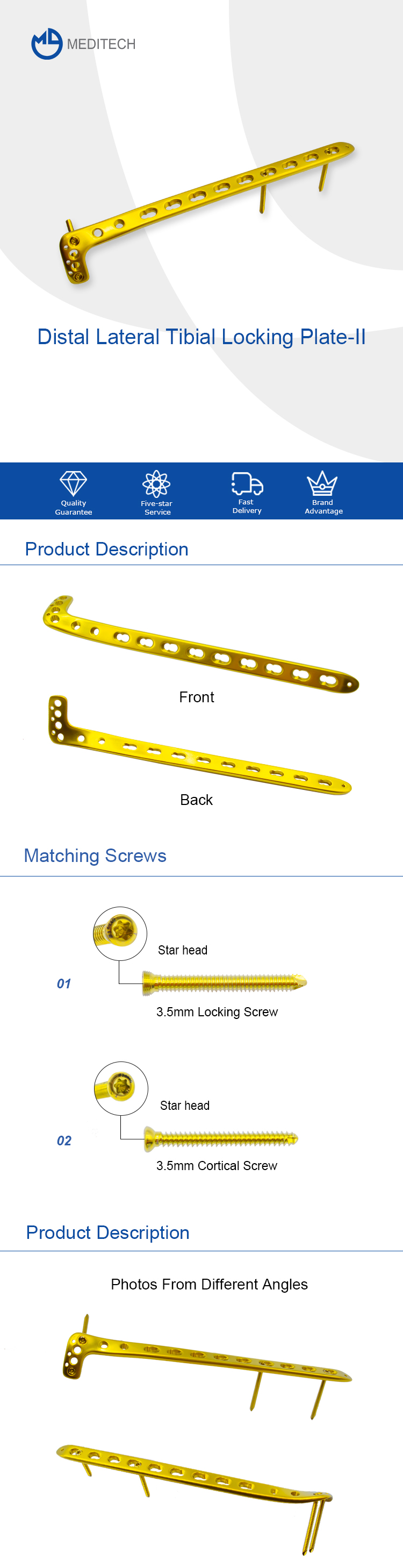 proximal lateral tibial locking plate ii