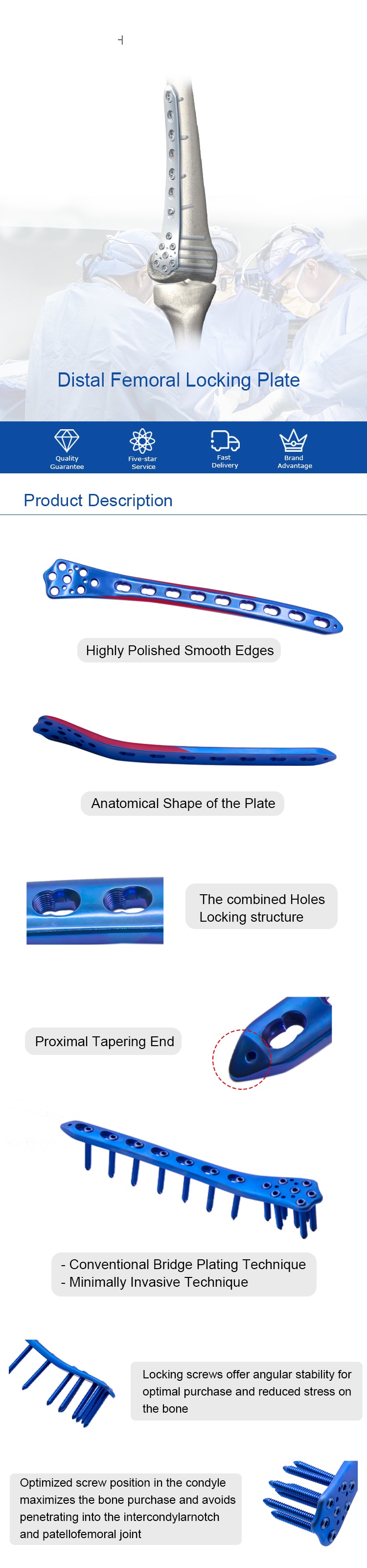 distal femoral locking plate