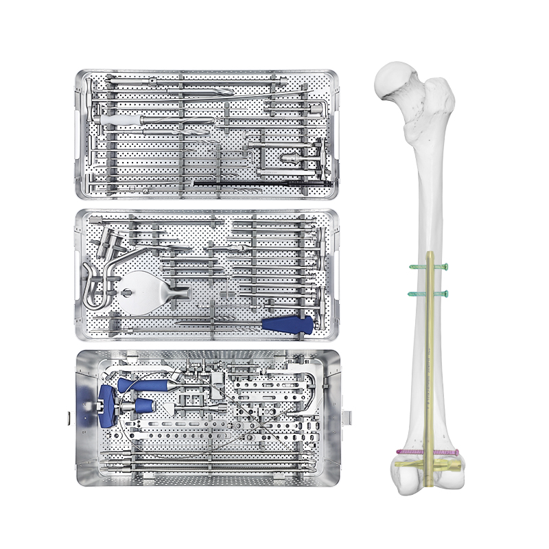 dfn distal femur intramedullary nail instrument set spiral blade screw type 1200 21