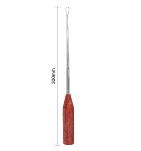 elliptical bone curette