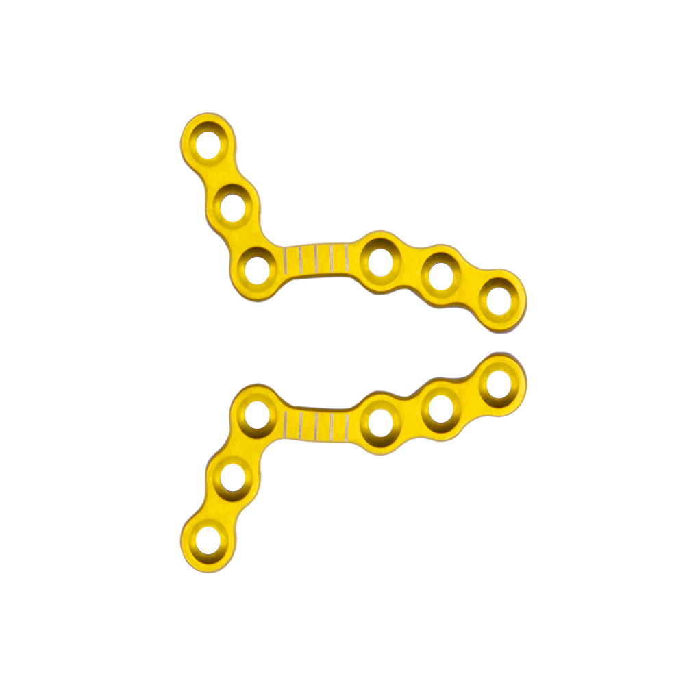 1 5mm anatomical l plate 6 holes maxillofacial plate