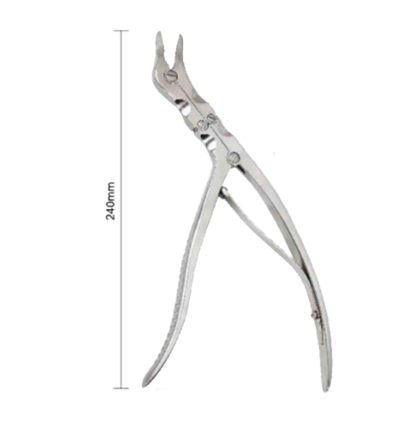 partial curved double joint rongeur