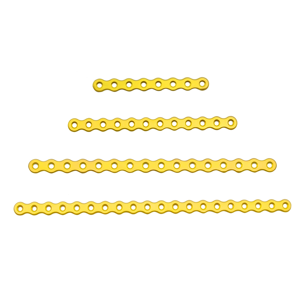 2 4mm straight reconstruction plate maxillofacial plate