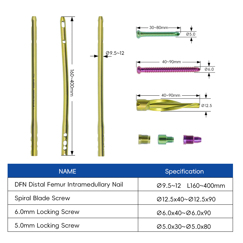 dfn distal femur intramedullary nail t1100 46