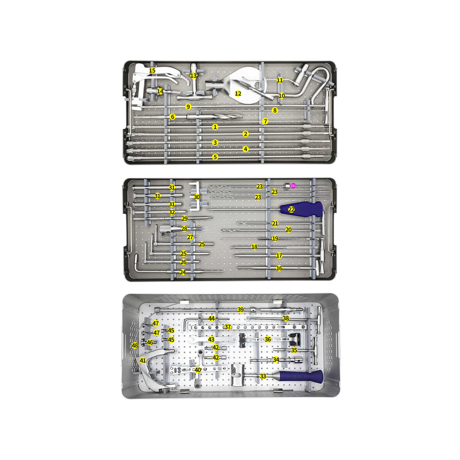 expert reversed femoral intertan intramedullary nail instrument set